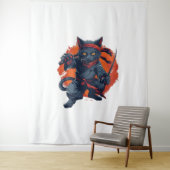 Ninja Cat Stealth Wandteppich (Beispiel)