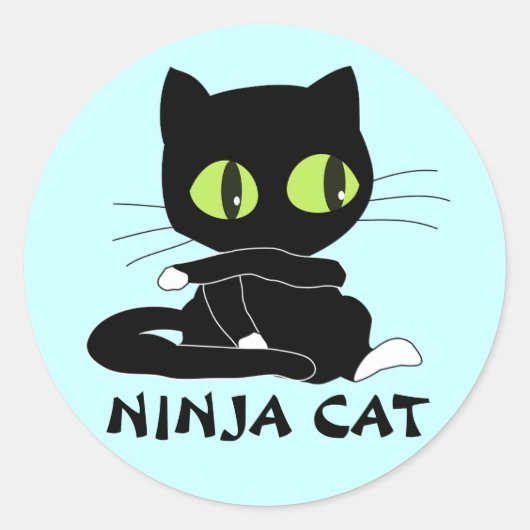 Ninja Cat Stickers (Vorderseite)