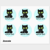 Ninja Cat Stickers (Blatt)