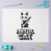 Ninja Cat T - Shirt Seidenpapier (Basteln)
