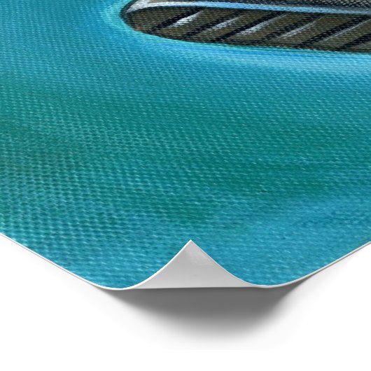 Ninja cat vs Robot Poster (Ecke)