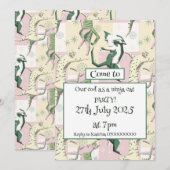 Ninja cats icecream einladung (Vorne/Hinten)