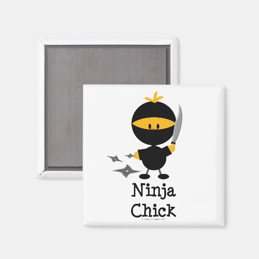 Ninja Chick Magnet (Vorderseite/Rückseite)
