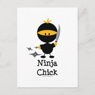 Ninja Chick Postcard Postkarte