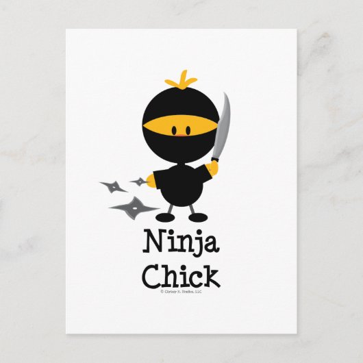 Ninja Chick Postcard Postkarte (Vorderseite)