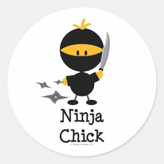 Ninja Chick Stickers (Vorderseite)