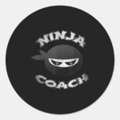 Ninja Coach Multitasking Team Trainer Lautsprecher Runder Aufkleber (Vorderseite)