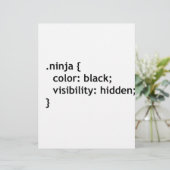 Ninja-Code, Skript Briefbogen (Stehend Vorderseite)