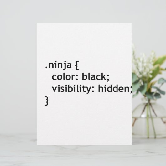 Ninja-Code, Skript Briefbogen (Stehend Vorderseite)