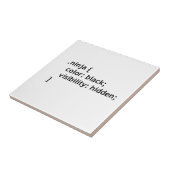 Ninja-Code, Skript Fliese (Seite)