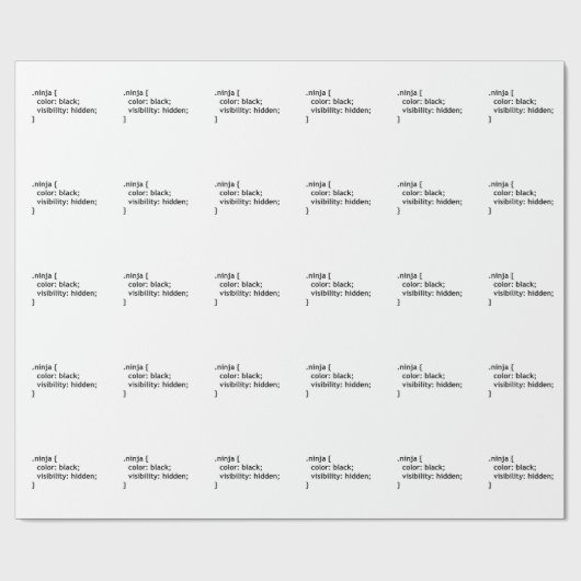 Ninja-Code, Skript Geschenkpapier (Flach)