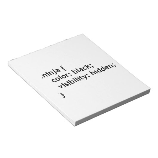 Ninja-Code, Skript Notizblock (angewinkelt)