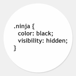 Ninja-Code, Skript Runder Aufkleber