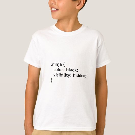 Ninja-Code, Skript T-Shirt (Vorderseite)
