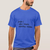 Ninja-Code, Skriptschrift T-Shirt (Vorderseite)