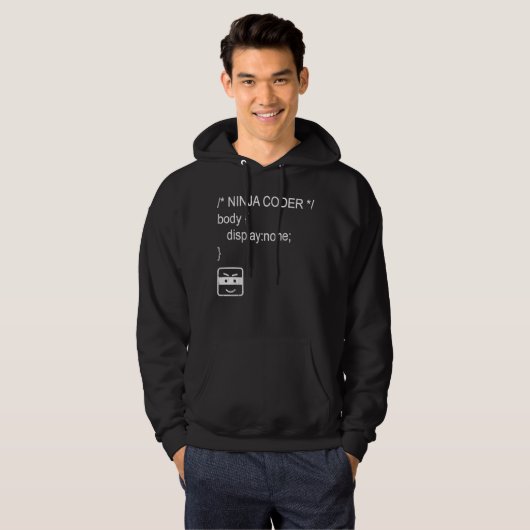 Ninja Coder Website HTML CSS Multitasking Team Web Hoodie (Vorne ganz)