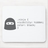 Ninja Computer-Code-Geeky lustige Mausunterlage Mousepad (Vorne)