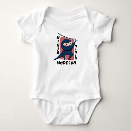 Ninja Costume Baby Strampler (Vorderseite)