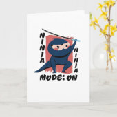 Ninja Costume Karte (Gelbe Blume)