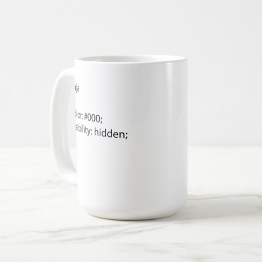 Ninja css Definition Kaffeetasse (Vorderseite Links)
