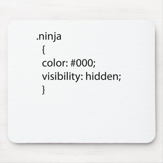 Ninja css Definition Mousepad (Vorne)