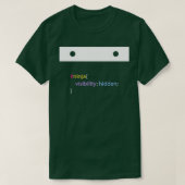 Ninja CSS Funny Programming Jokes Dunkle Farbe T-Shirt (Design vorne)