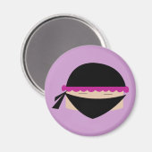 Ninja Cupcake Magnet (Vorderseite/Rückseite)