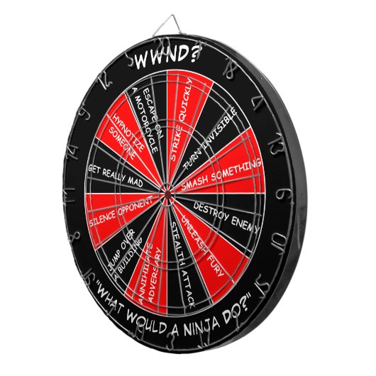 Ninja Dartscheibe (Vorderseite rechts)