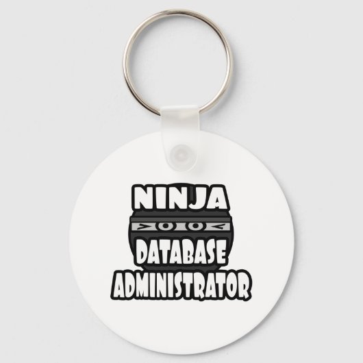 Ninja Datenbankadministrator Schlüsselanhänger (Vorderseite)