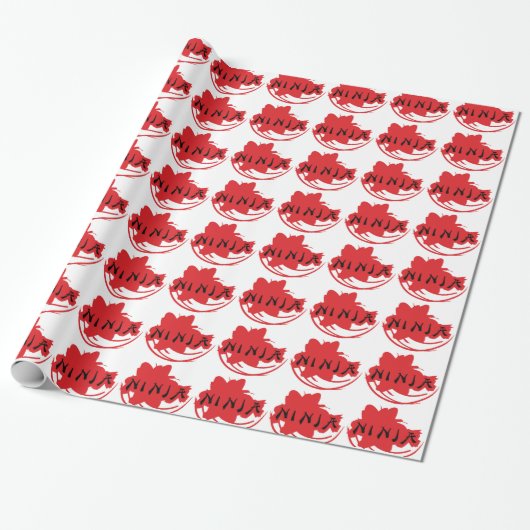 Ninja Design Wrapping Paper Geschenkpapier (Ungerollt)