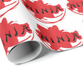 Ninja Design Wrapping Paper Geschenkpapier (Rolleneckpunkt)
