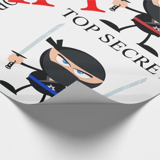 Ninja die Gift Wachen Geschenkpapier (Ecke)