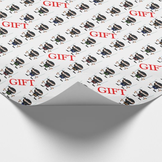 Ninja die Gift Wachen Geschenkpapier (Ecke)