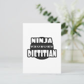 Ninja Dietitian Postkarte (Stehend Vorderseite)