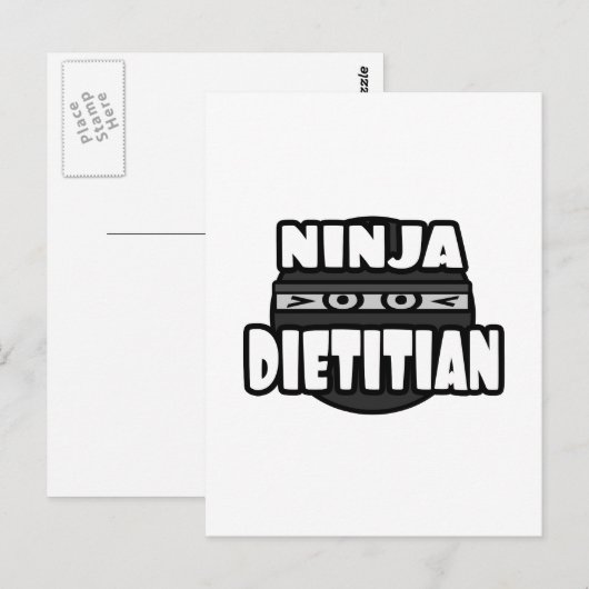 Ninja Dietitian Postkarte (Vorne/Hinten)