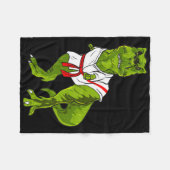 Ninja-Dinosaur-Märtyrer Kunst lustiger Judo Karate Fleecedecke (Vorderseite (Horizontal))