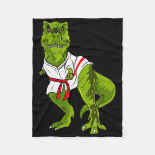 Ninja-Dinosaur-Märtyrer Kunst lustiger Judo Karate Fleecedecke