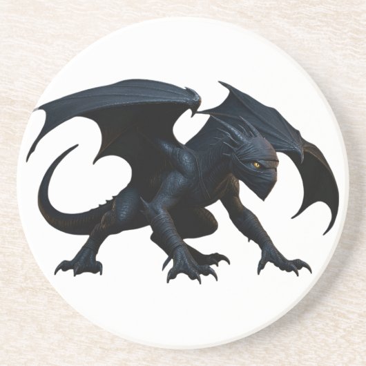 Ninja-Drache Getränkeuntersetzer (Vorne)