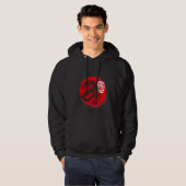Ninja Dragon Japanisch Oriental Sun Japan Art Hoodie (Vorne ganz)