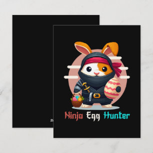 Ninja Egg Hunter Feiertagskarte