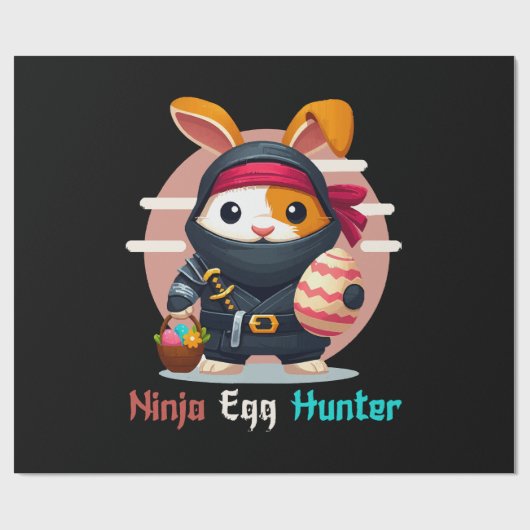 Ninja Egg Hunter Geschenkpapier (Flach)