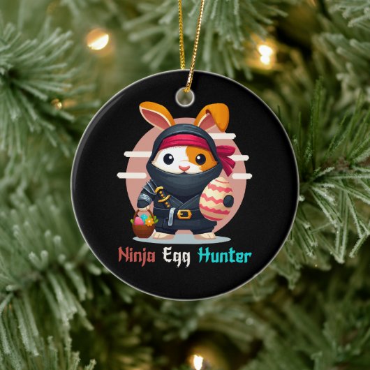 Ninja Egg Hunter Keramik Ornament (Baum)