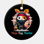 Ninja Egg Hunter Keramik Ornament (Vorne)