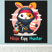 Ninja Egg Hunter Leinwanddruck (Insitu (Holzboden))