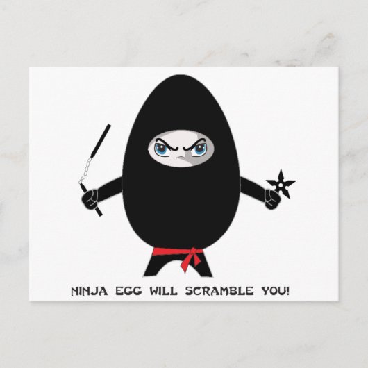 Ninja Egg wird Sie nach der Postkarte verstümmeln (Vorderseite)