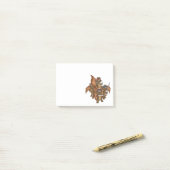 Ninja Eichhörnchen Post-it Klebezettel (Auf Schreibtisch)