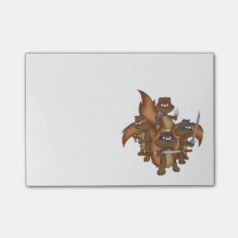 Ninja Eichhörnchen Post-it Klebezettel