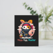 Ninja-Eierjäger Feiertagskarte (Stehend Vorderseite)