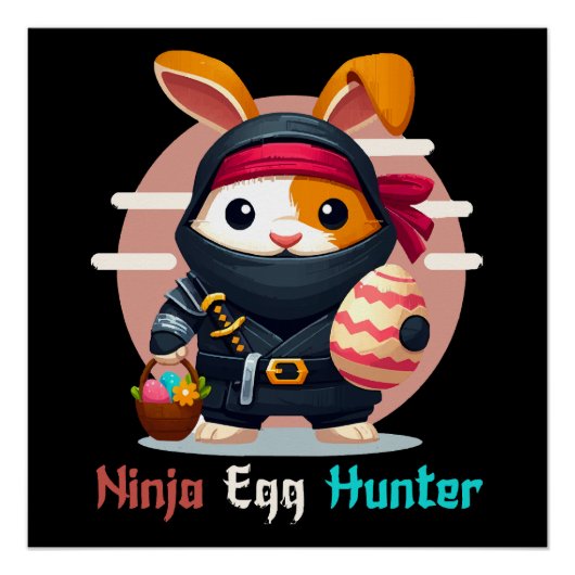 Ninja-Eierjäger Poster (Vorderseite)