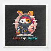 Ninja-Eierjäger Serviette (Vorderseite)